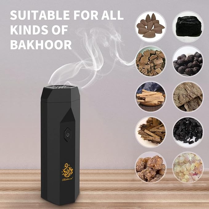 Portable Arabian perfume Hair Bakhoor Burner Comb