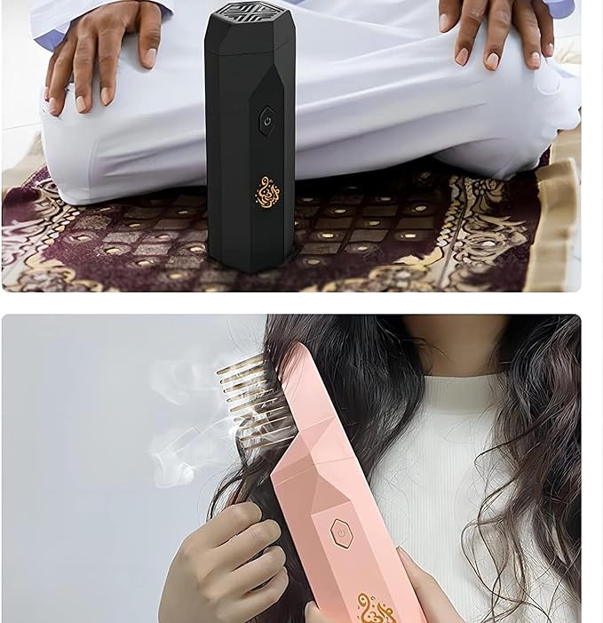Portable Arabian perfume Hair Bakhoor Burner Comb